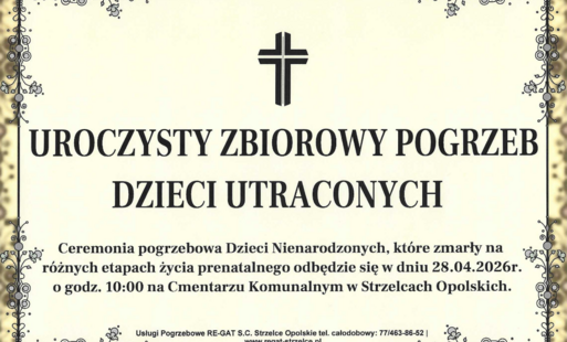Uroczysty zbiorowy pogrzeb dzieci utraconych
